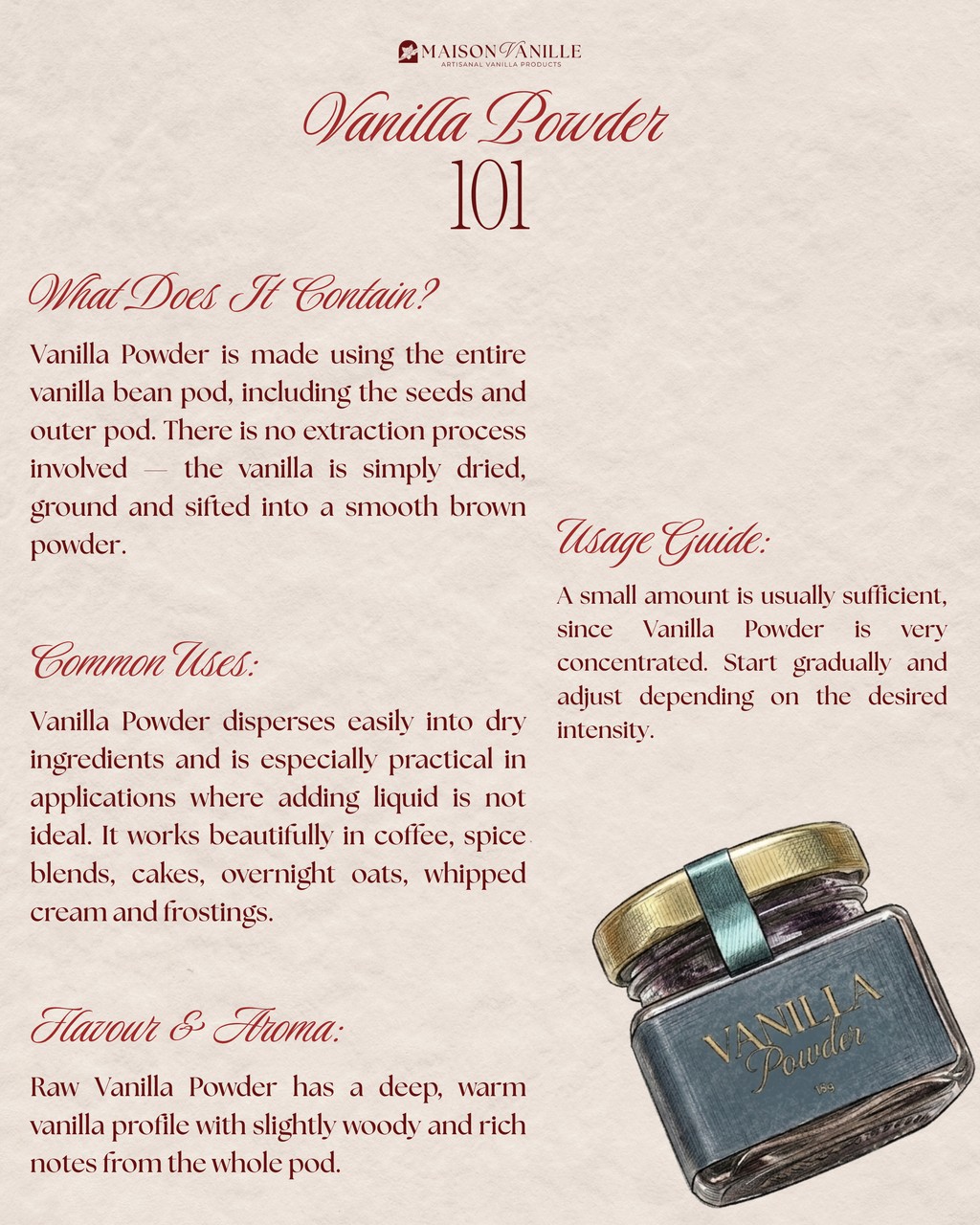 Vanilla Powder