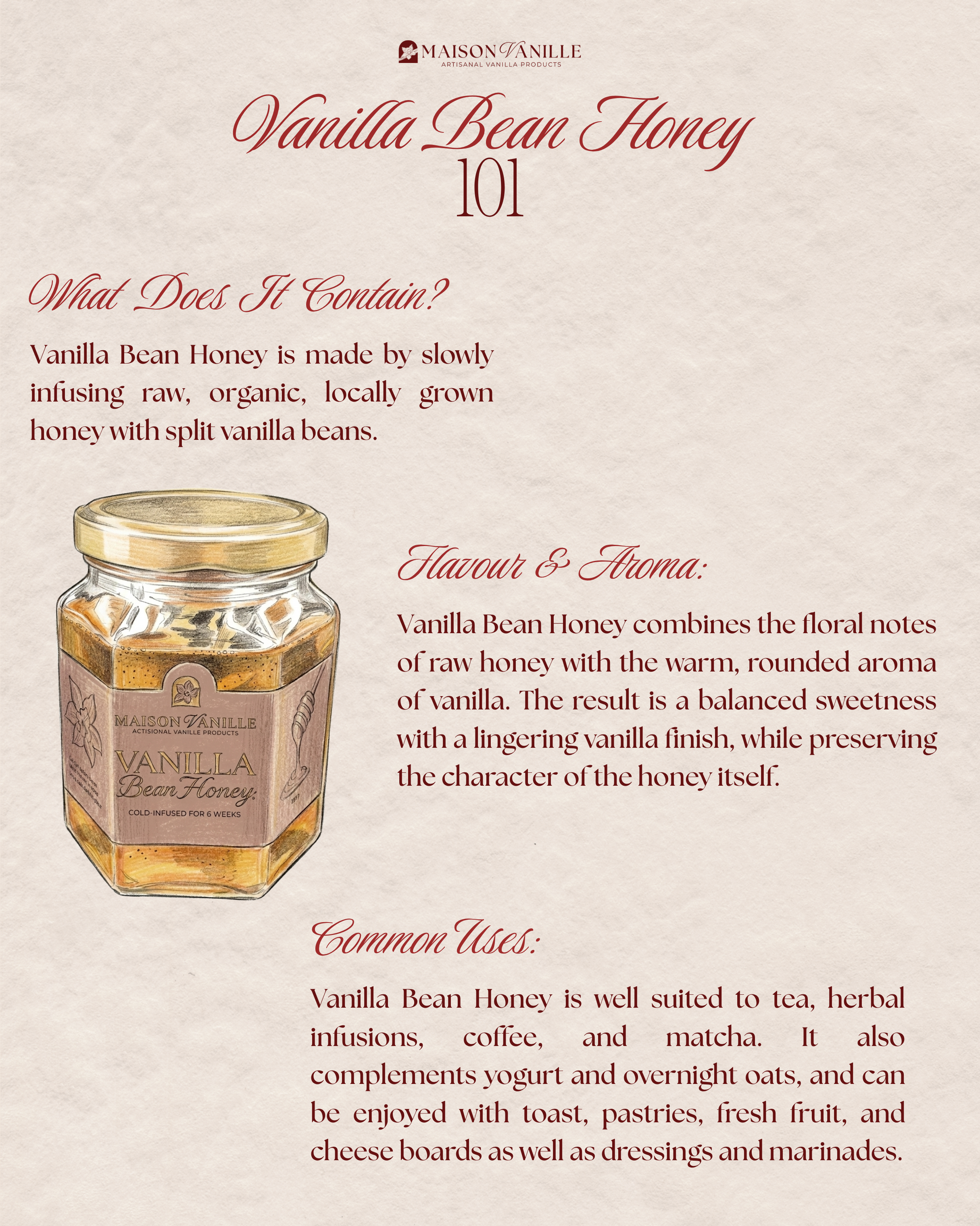 Vanilla Bean Honey